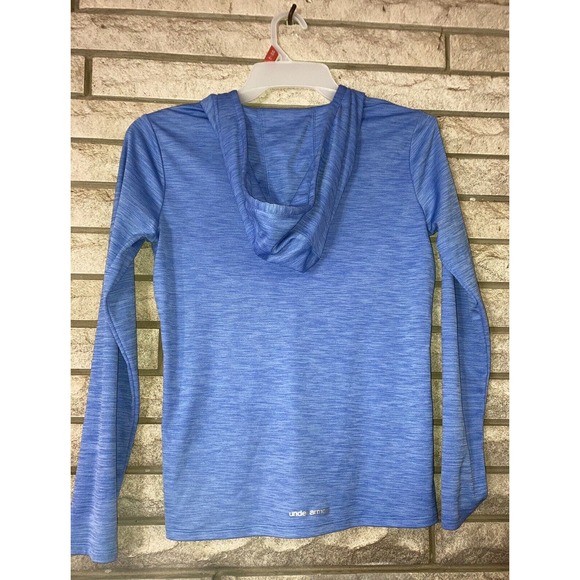 Under Armour Women's Pullover Size Small Hoodie Loose Heat Gear Blue - Picture 2 of 6